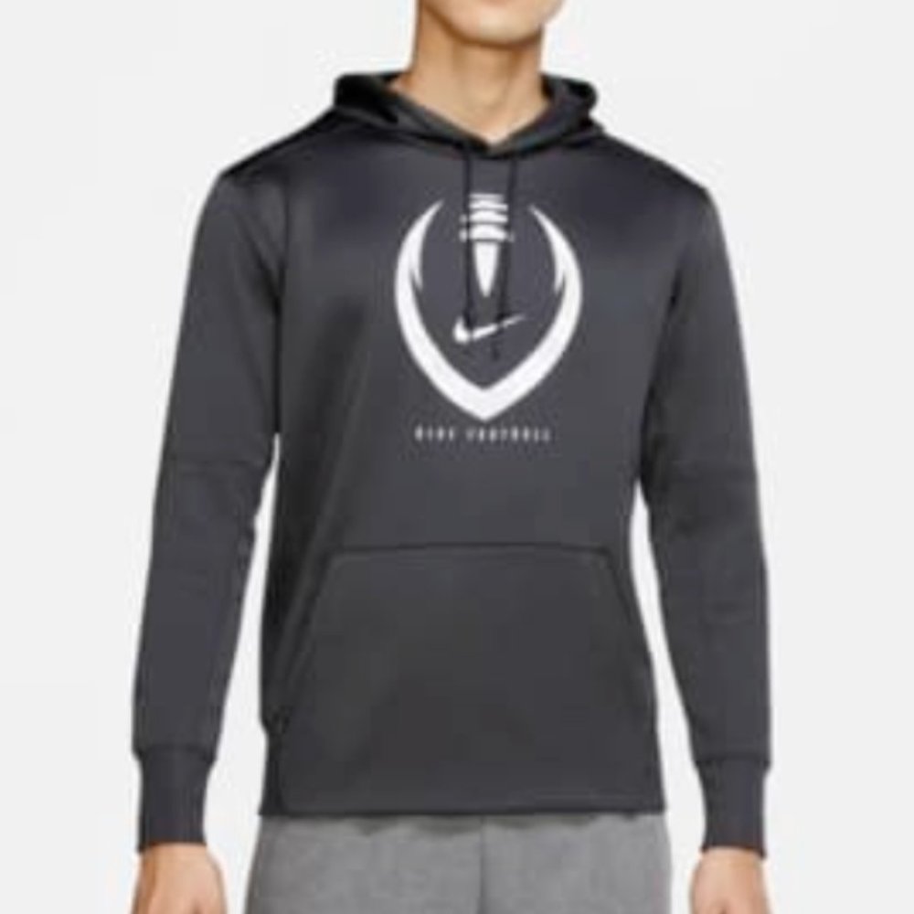 Nike Men's Therma Football Hoodie | Dark Grey | Size: Large